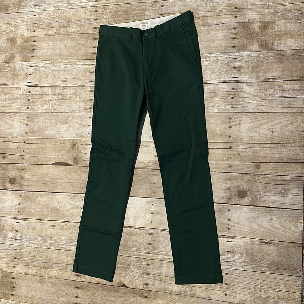 NWT Boys forest green skinny chinos from J Crew.